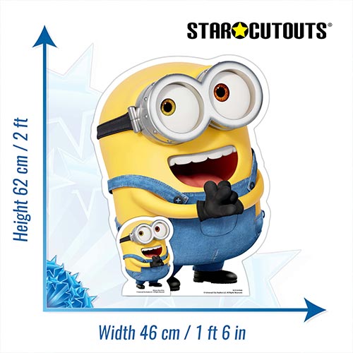 Bob Happy Minions 2 Star Mini Cardboard Cutout 62cm Product Gallery Image