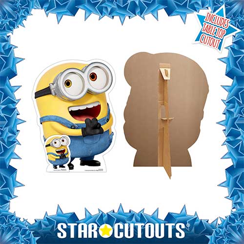 Bob Happy Minions 2 Star Mini Cardboard Cutout 62cm Product Gallery Image