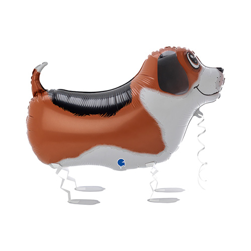 Bobby The Dog Walking Pet Foil Helium Balloon 38cm / 15 in Product Gallery Image