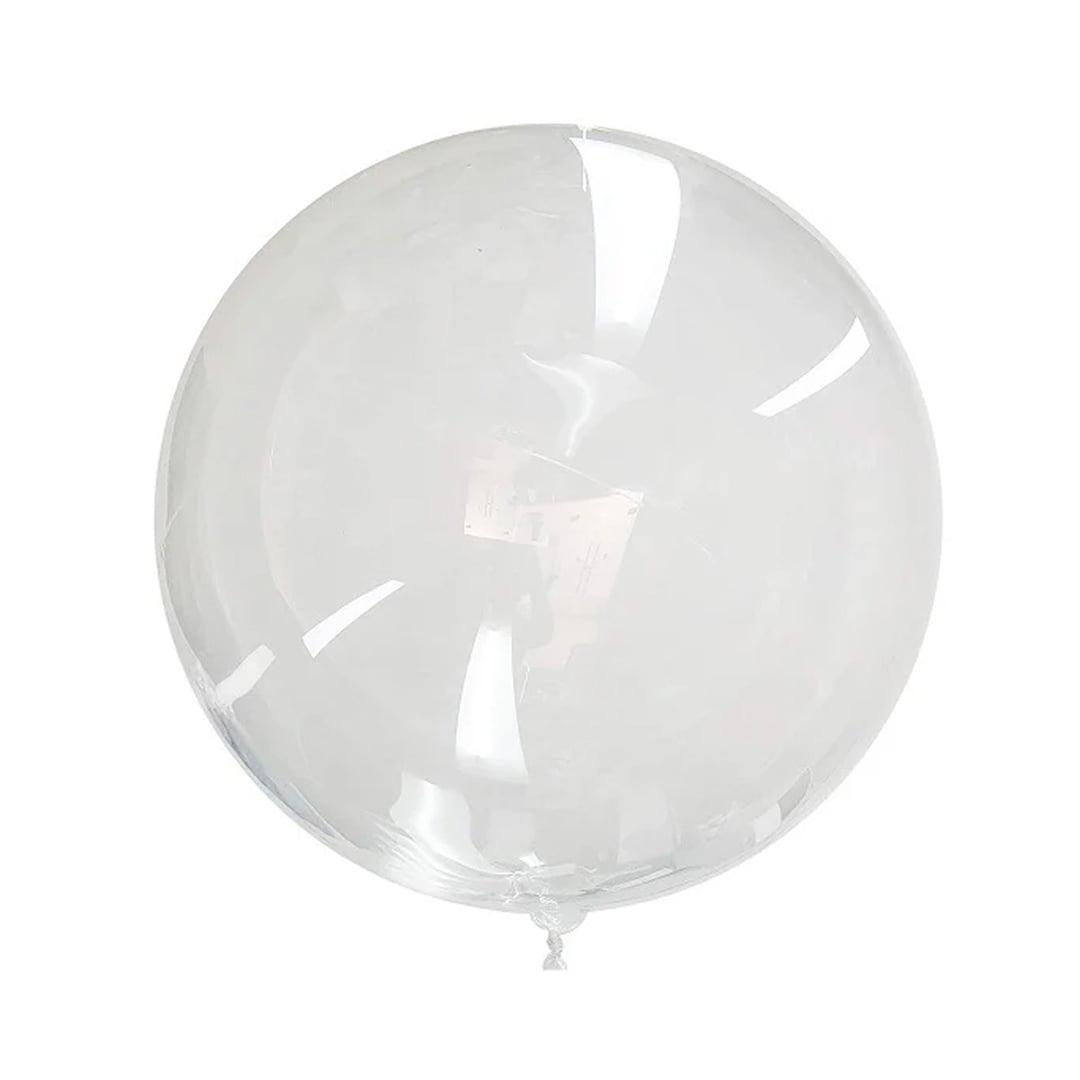Bobo Clear Deco Bubble Helium Plastic Balloons 91cm / 36 in - Pack of 50 Product Gallery Image