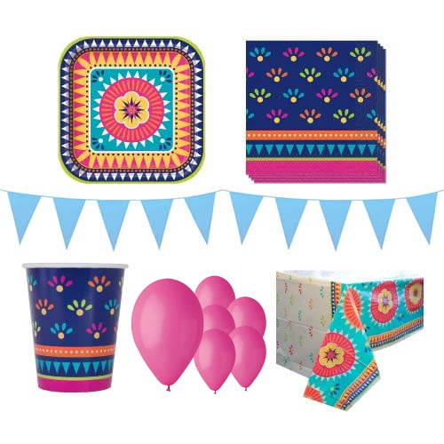 Boho Fiesta 8 Person Deluxe Party Pack
