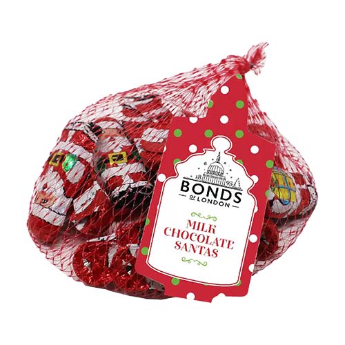 Bonds Milk Chocolate Filled Santa Christmas Vegetarian Sweets 60g Product Image