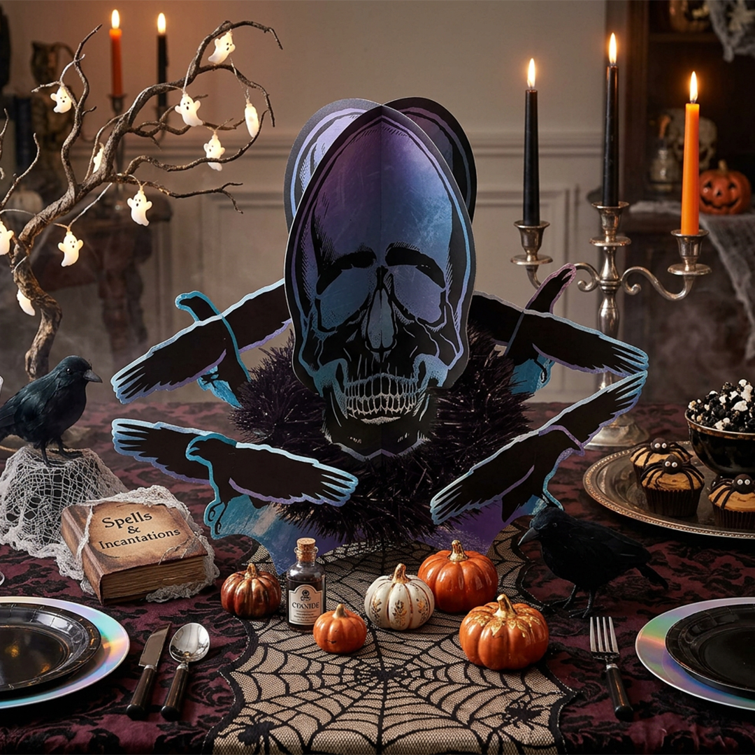 Boneshine Fever Halloween Centrepiece Table Decoration 36cm View 2