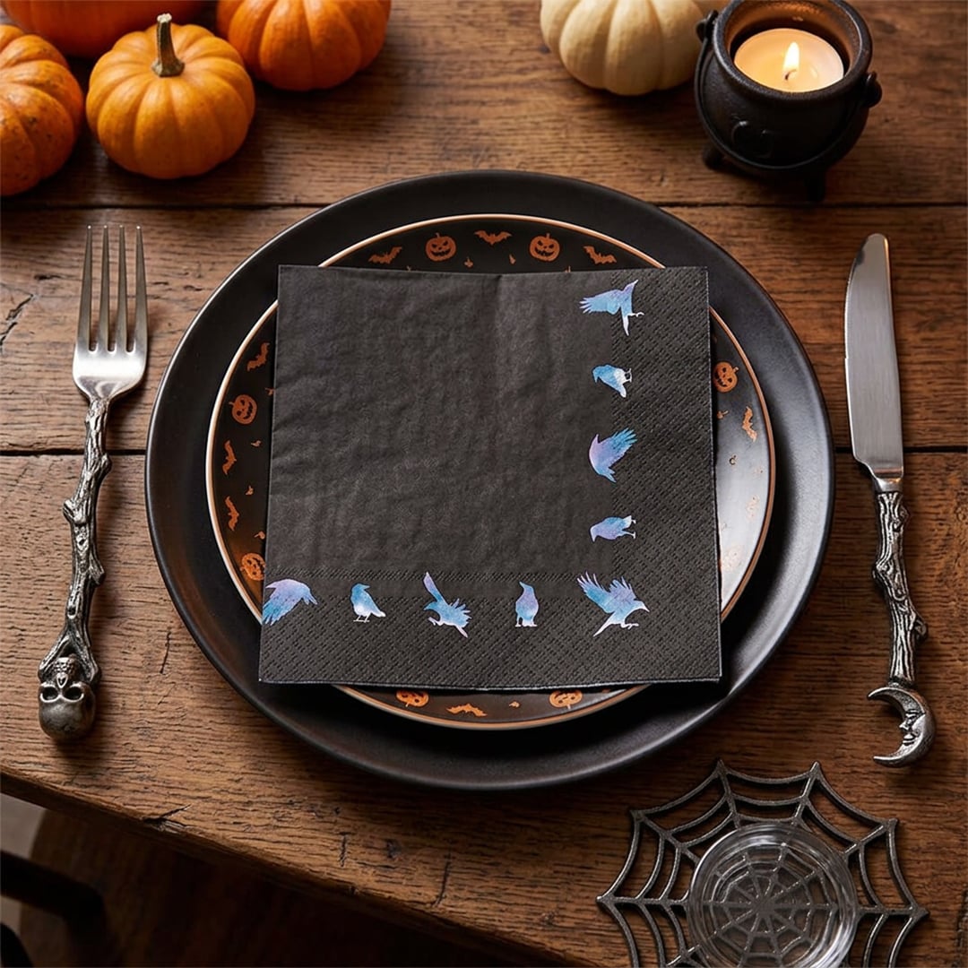 Boneshine Fever Halloween Luncheon Napkins 33cm 2 Ply - Pack of 16