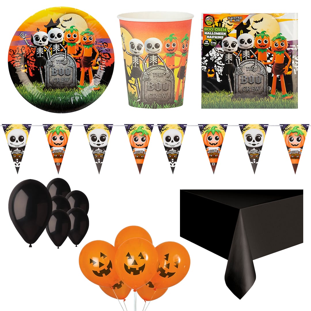 Boo Crew Halloween 16 Person Deluxe Party Pack