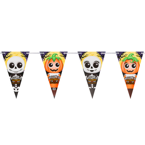 Boo Crew Halloween Plastic Hanging Bunting 3.65m View 2
