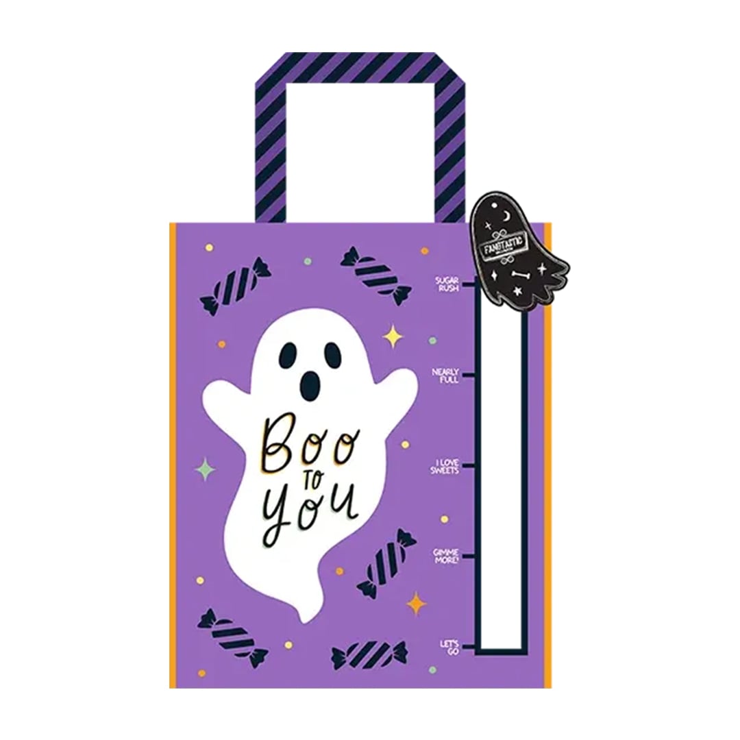 Boo to You Purple Halloween Measurement Treat Bag 36cm