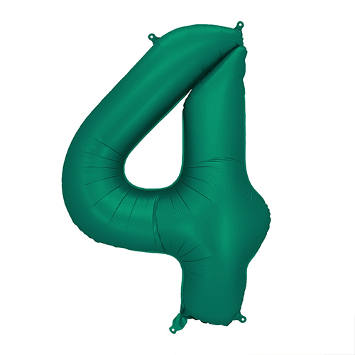 Bottle Green Number 4 Helium Foil Giant Balloon 86cm / 34 in Product Gallery Image