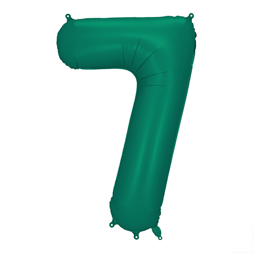 Bottle Green Number 7 Helium Foil Giant Balloon 86cm / 34 in Product Gallery Image