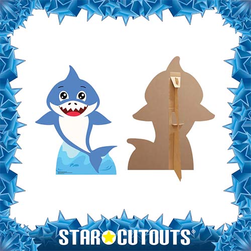 Boy Baby Shark Star Mini Cardboard Cutout 93cm Product Gallery Image