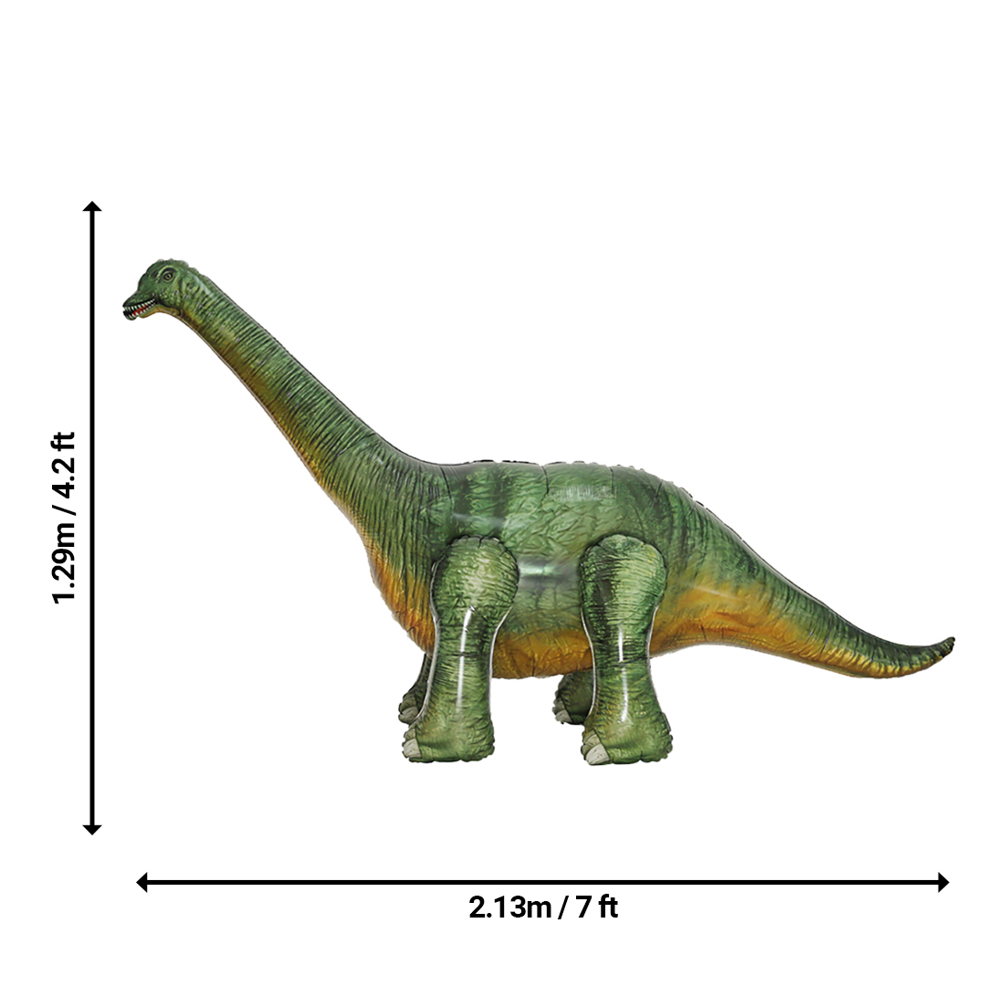 Brachiosaurus Dinosaur Giant 3D Standing Shaped Air Fill Foil Balloon 2.13m Product Gallery Image