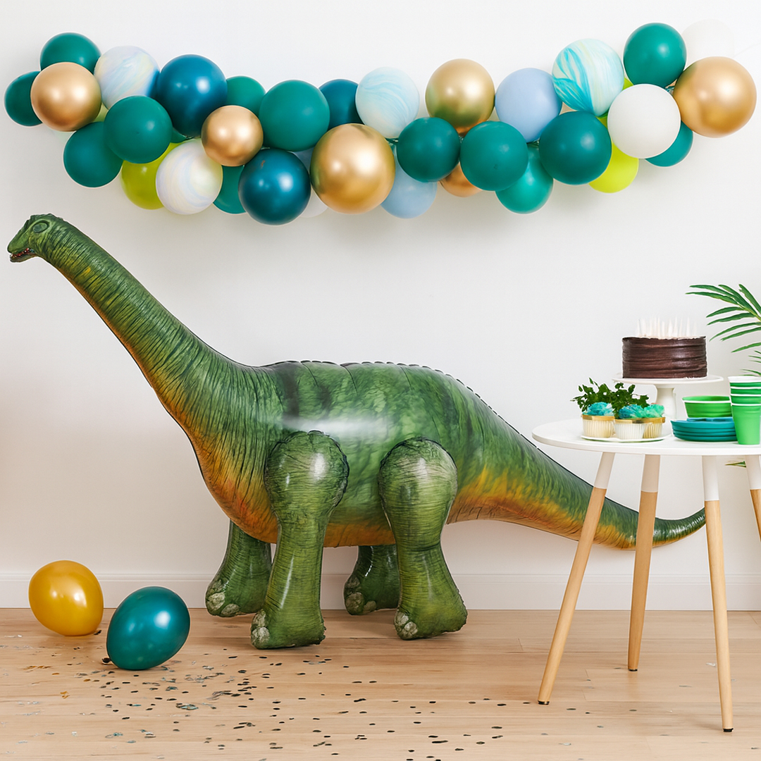 Brachiosaurus Dinosaur Giant 3D Standing Shaped Air Fill Foil Balloon 2.13m Product Gallery Image