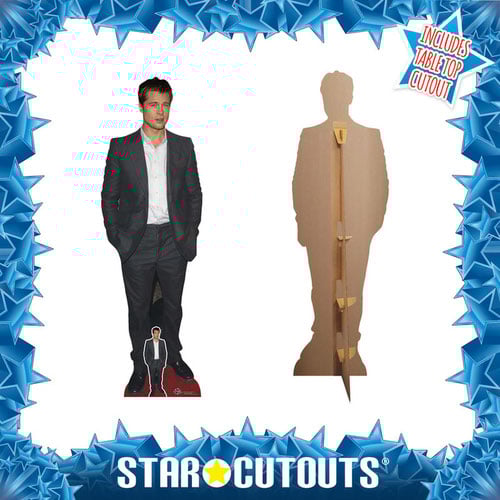 Brad Pitt Black Suit Lifesize Cardboard Cutout 181cm Product Gallery Image