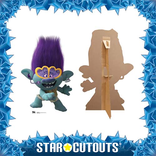 Branch Glasses Trolls World Tour Star Mini Cardboard Cutout 93cm Product Gallery Image