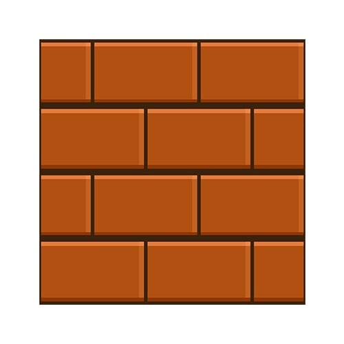 Brick Wall Small PVC Party Sign Decoration 31cm x 31cm Product Image