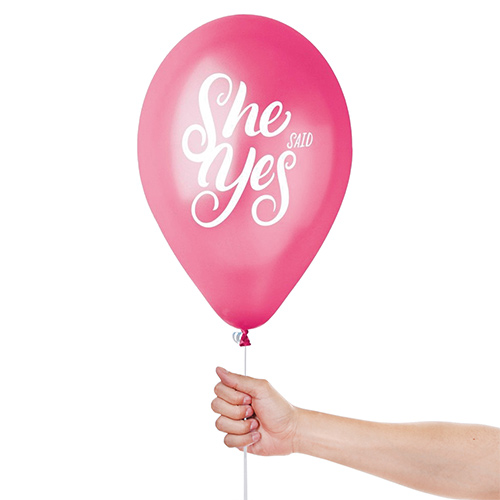 Bride To Be Hen Party Pink Latex Balloons 33cm / 13 in - Pack of 6 Product Gallery Image