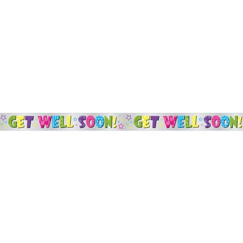 Bright Get Well Soon Foil Banner 3.65m Product Image