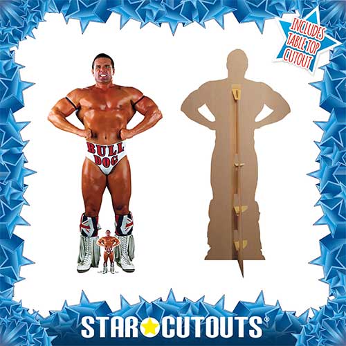 British Bulldog WWE Lifesize Cardboard Cutout 181cm Product Gallery Image