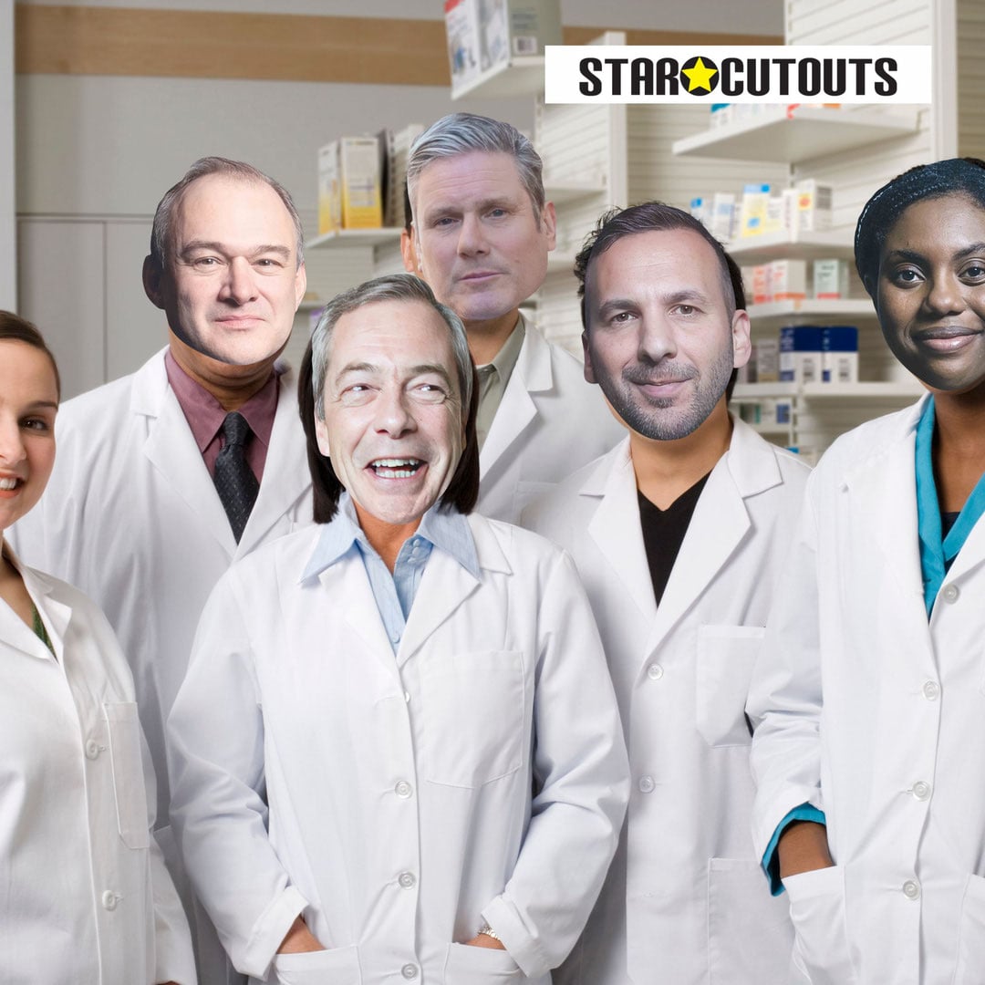 British Politicians Cardboard Face Masks - Pack of 6 Product Gallery Image