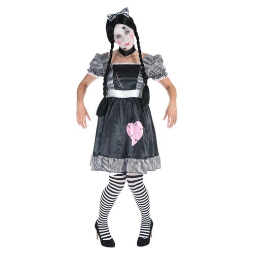 Broken Rag Doll Fancy Dress Costume Ladies Small - UK 8-10