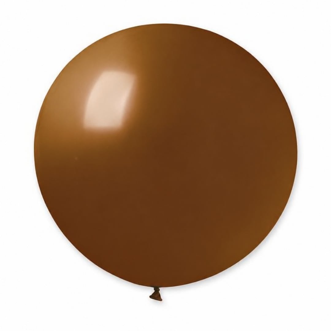 Brown Jumbo Latex Balloon 79cm / 31 in - Single