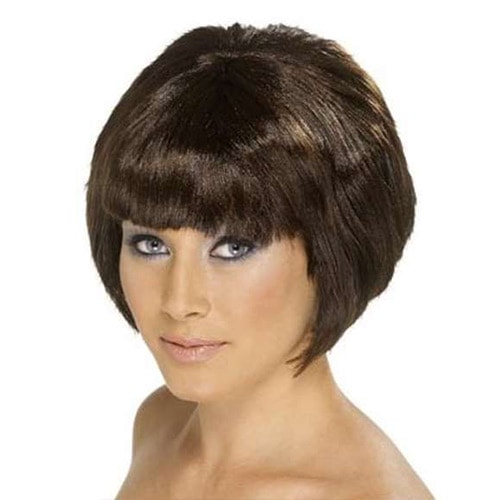 Brunette Beehive Fringe Bob Wig Product Image