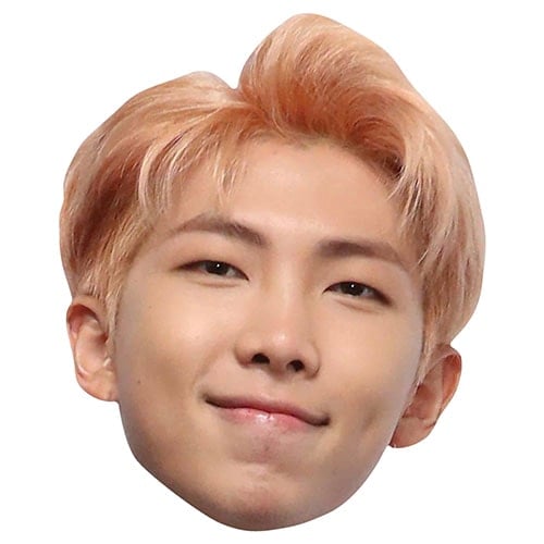 BTS K-Pop RM Kim Nam-joon Cardboard Face Mask Product Image