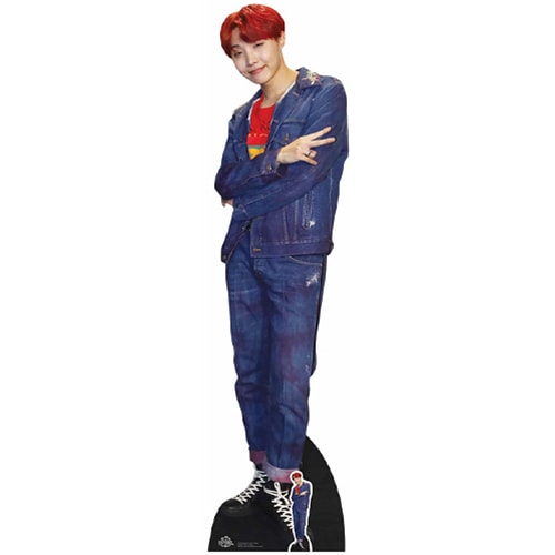 BTS Red Hair Jung Ho Soek J Hope Min Star Mini Cardboard Cutout 90cm Product Gallery Image