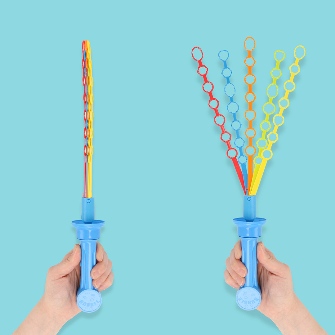 Colourful Bubble Sword with 5 Wands 46cm