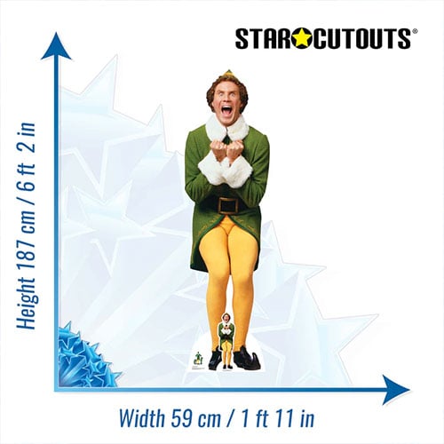 Buddy The Elf Christmas Icon Lifesize Cardboard Cutout 187cm Product Gallery Image