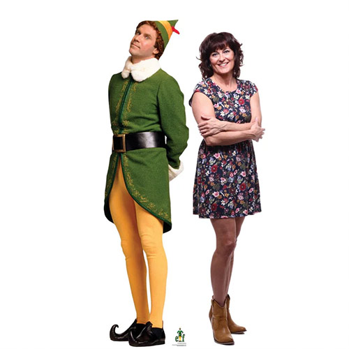 Buddy the Elf Waiting For Christmas Will Ferrell Lifesize Cardboard Cutout 188cm Product Gallery Image