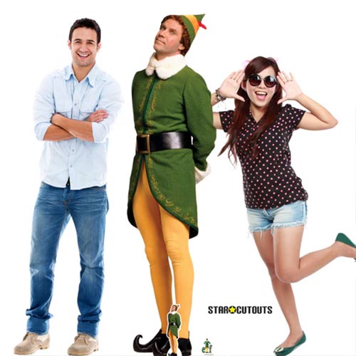Buddy the Elf Waiting For Christmas Will Ferrell Lifesize Cardboard Cutout 188cm Product Gallery Image
