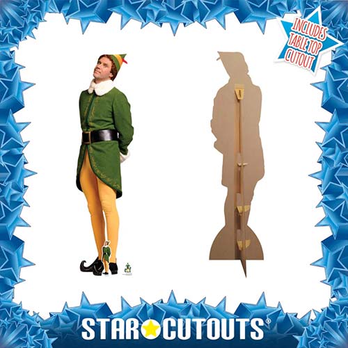 Buddy the Elf Waiting For Christmas Will Ferrell Lifesize Cardboard Cutout 188cm Product Gallery Image
