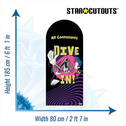 Bugs Bunny Looney Tunes Dive In Swimming Single Backdrop Cardboard Cutout 185cm Product Gallery Image