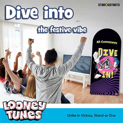 Bugs Bunny Looney Tunes Dive In Swimming Single Backdrop Cardboard Cutout 185cm Product Gallery Image