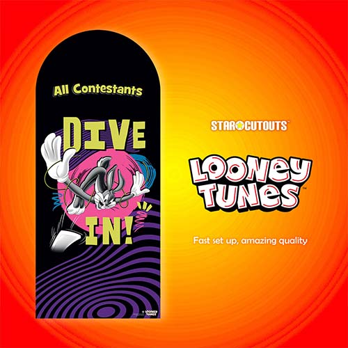 Bugs Bunny Looney Tunes Dive In Swimming Single Backdrop Cardboard Cutout 185cm Product Gallery Image
