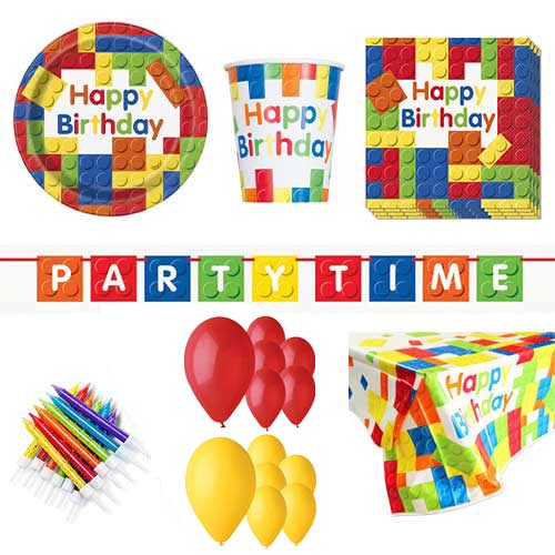 Building Blocks 16 Person Deluxe Party Pack
