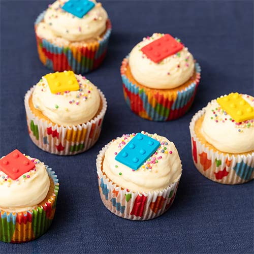 Building Blocks Paper Cupcake Cases - Pack of 60 Product Gallery Image