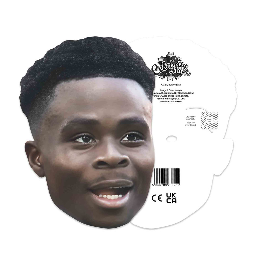 Bukayo Saka Cardboard Face Mask Product Gallery Image