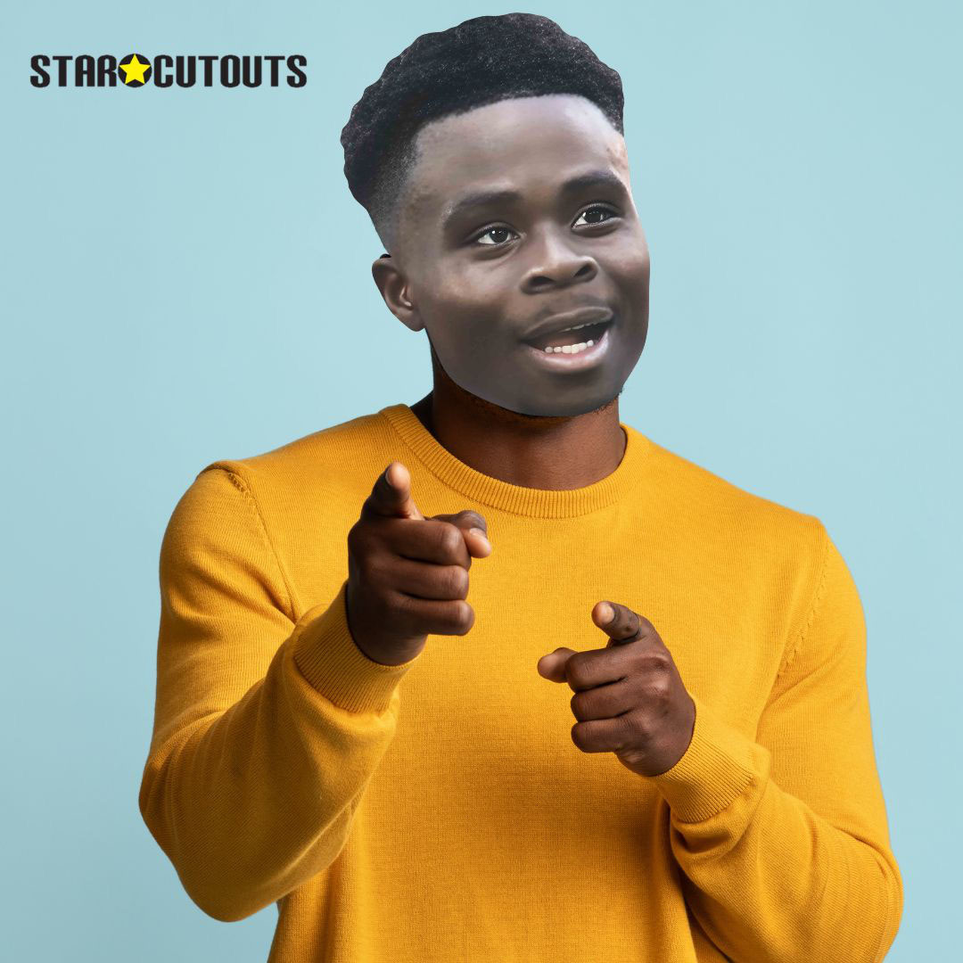 Bukayo Saka Cardboard Face Mask Product Gallery Image