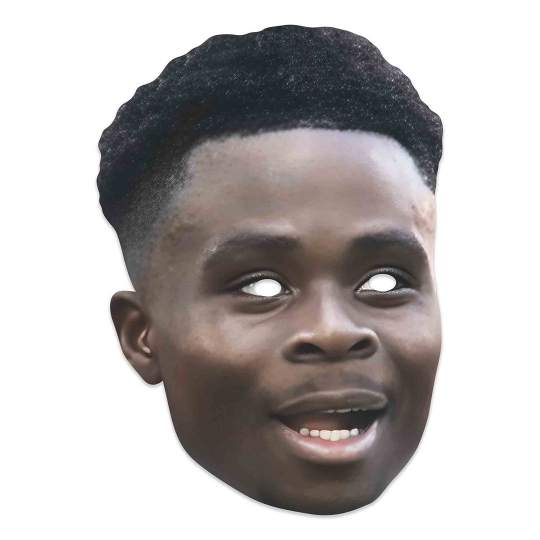 Bukayo Saka Cardboard Face Mask