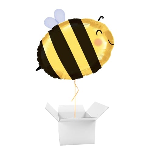 Bumble Bee Giant Foil Helium Balloon - Inflated Balloon in a Box Product Gallery Image