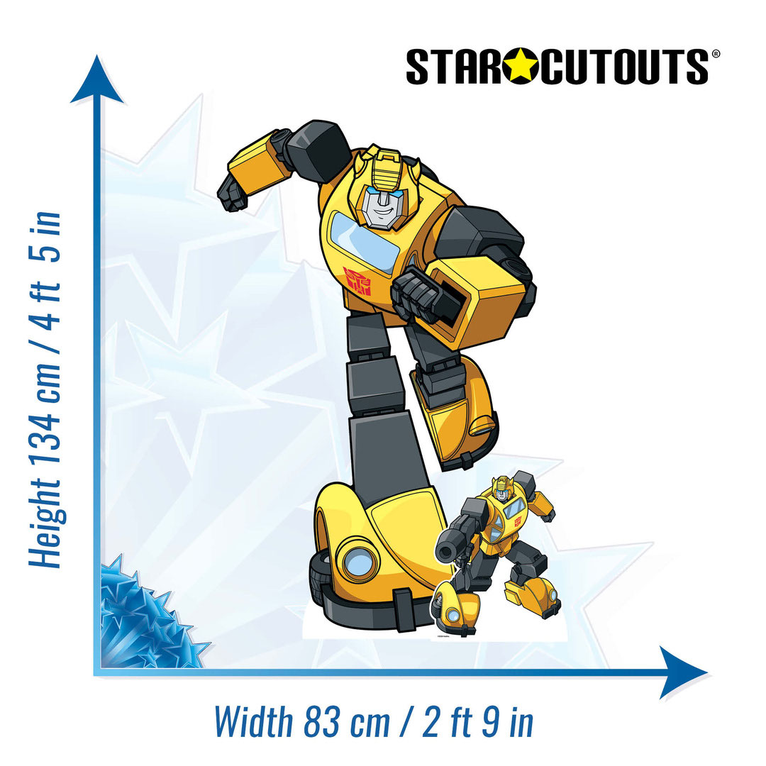 Bumblebee Transformers Animation Lifesize Cardboard Cutout 134cm Product Gallery Image