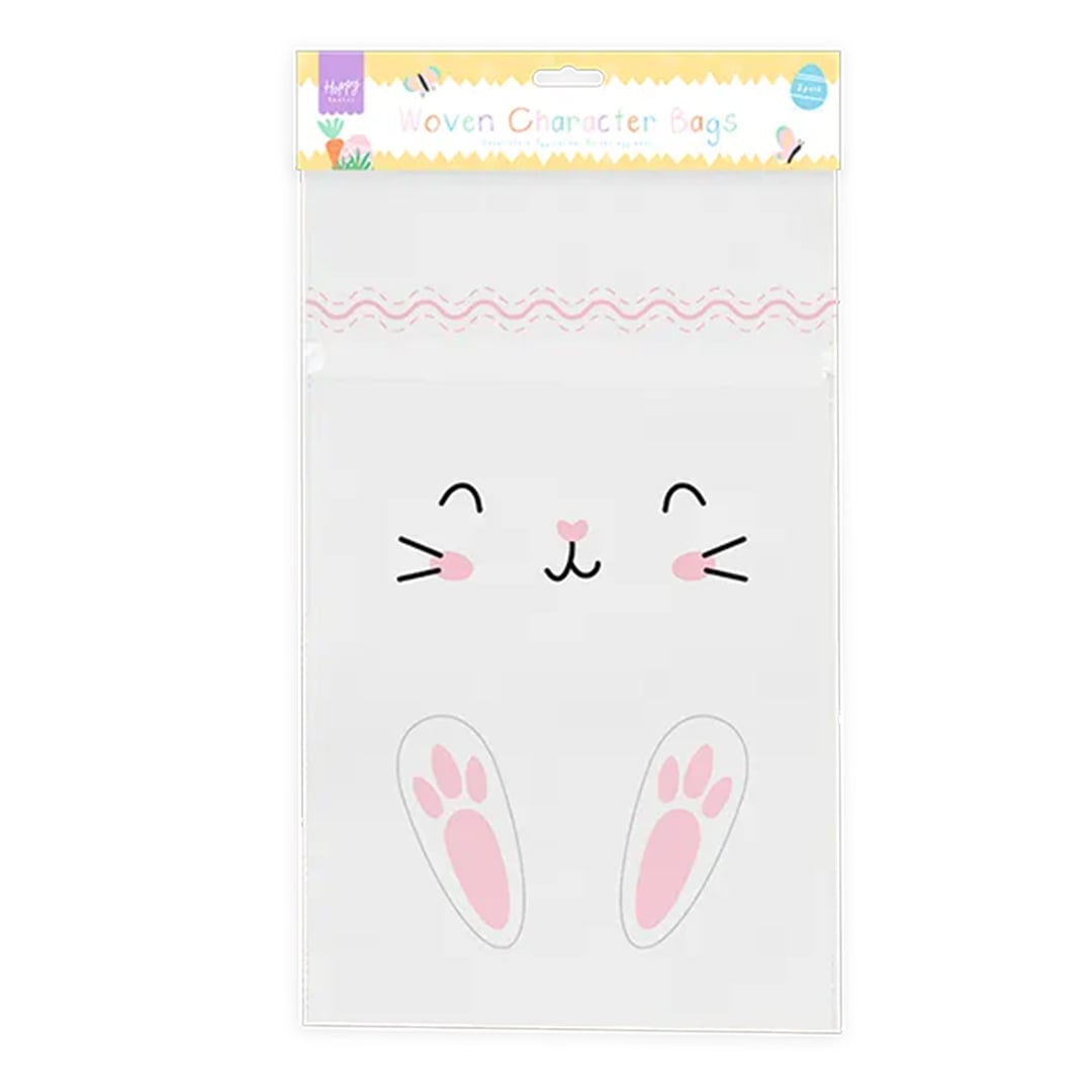 Bunny Easter Woven Character Bags - Pack of 3