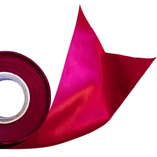 Burgundy Satin Faced Ribbon Reel 100mm x 25m Product Image