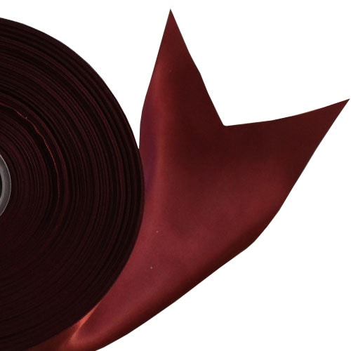 Burgundy Satin Faced Ribbon Reel 100mm x 91m Product Image