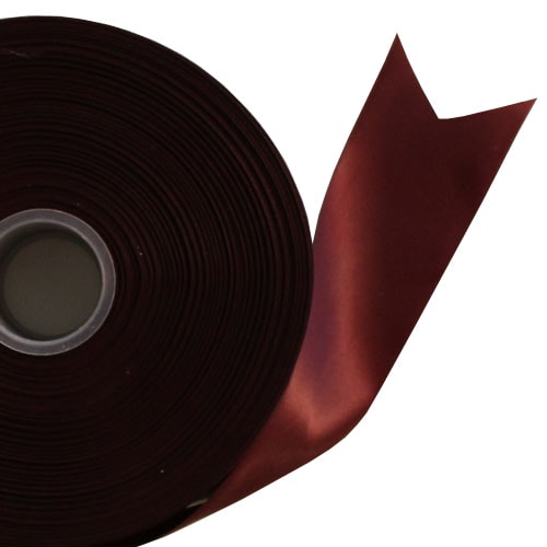 Burgundy Satin Faced Ribbon Reel 45mm x 91m Product Image