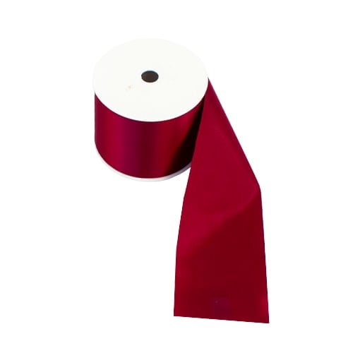 Burgundy Satin Faced Ribbon Reel 70mm x 25m Product Image