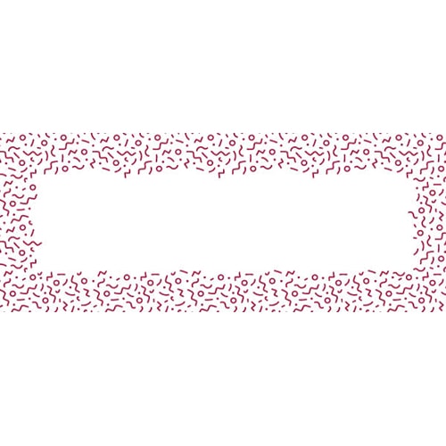 Burgundy Squiggle Design Small Personalised Banner - 4ft x 2ft