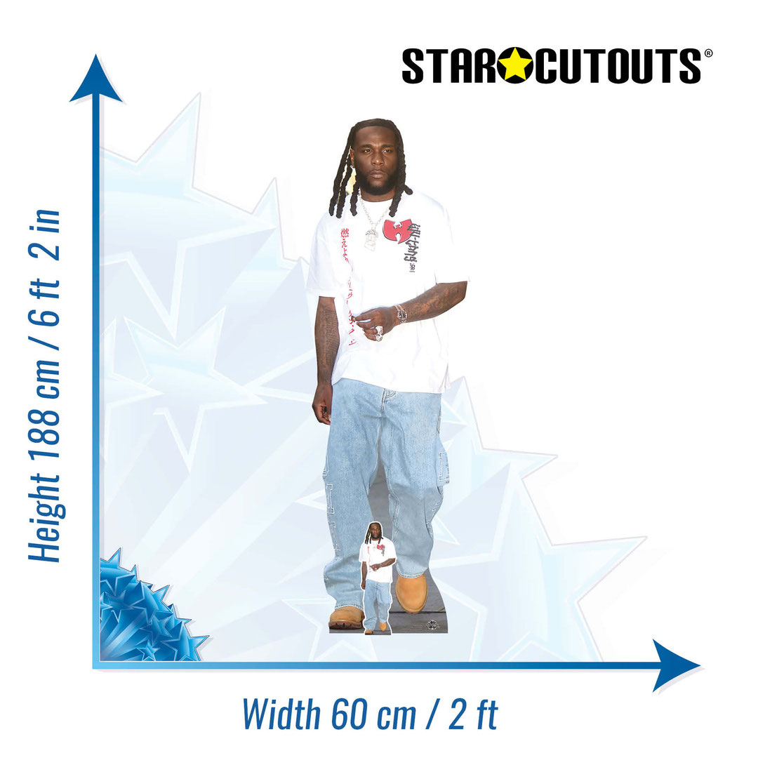 Burna Boy Lifesize Cardboard Cutout 188cm Product Gallery Image